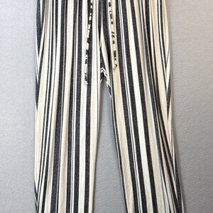 Messini Pull On Pants Womens Size L Polyester Super Soft Pastel Striped Packable